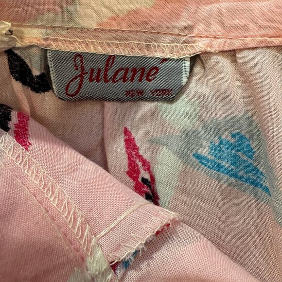 Vintage 80s A-line Skirt with pockets, Pretty in Pink Skirt - Picture 4 of 5